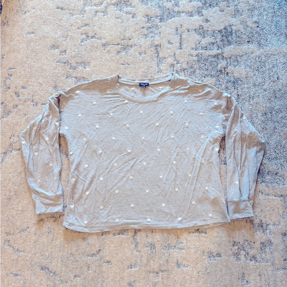Gray Heart Women's Top